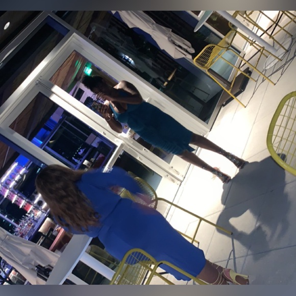 First Distraction the Label wrap top cut out midi dress in Cobalt UK 14 US10 - Picture 5 of 5